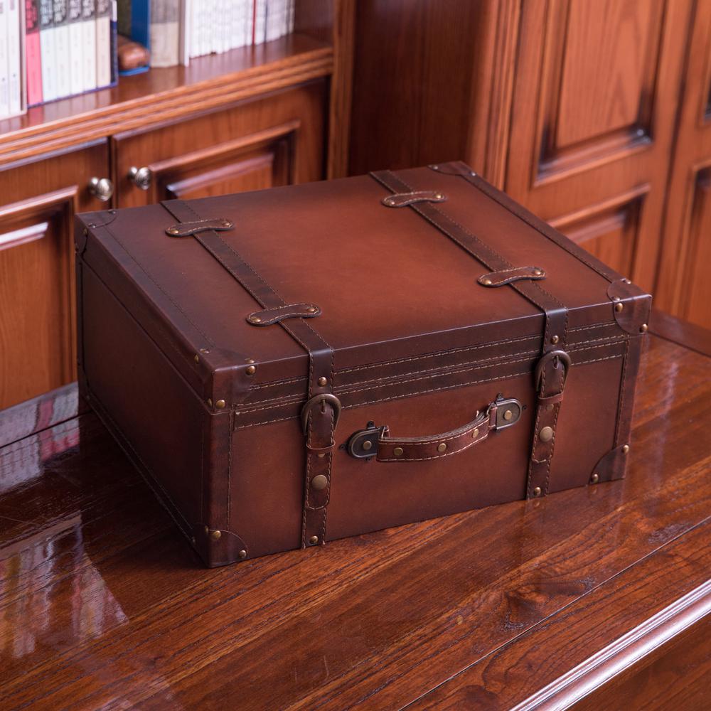 vintage luggage chest