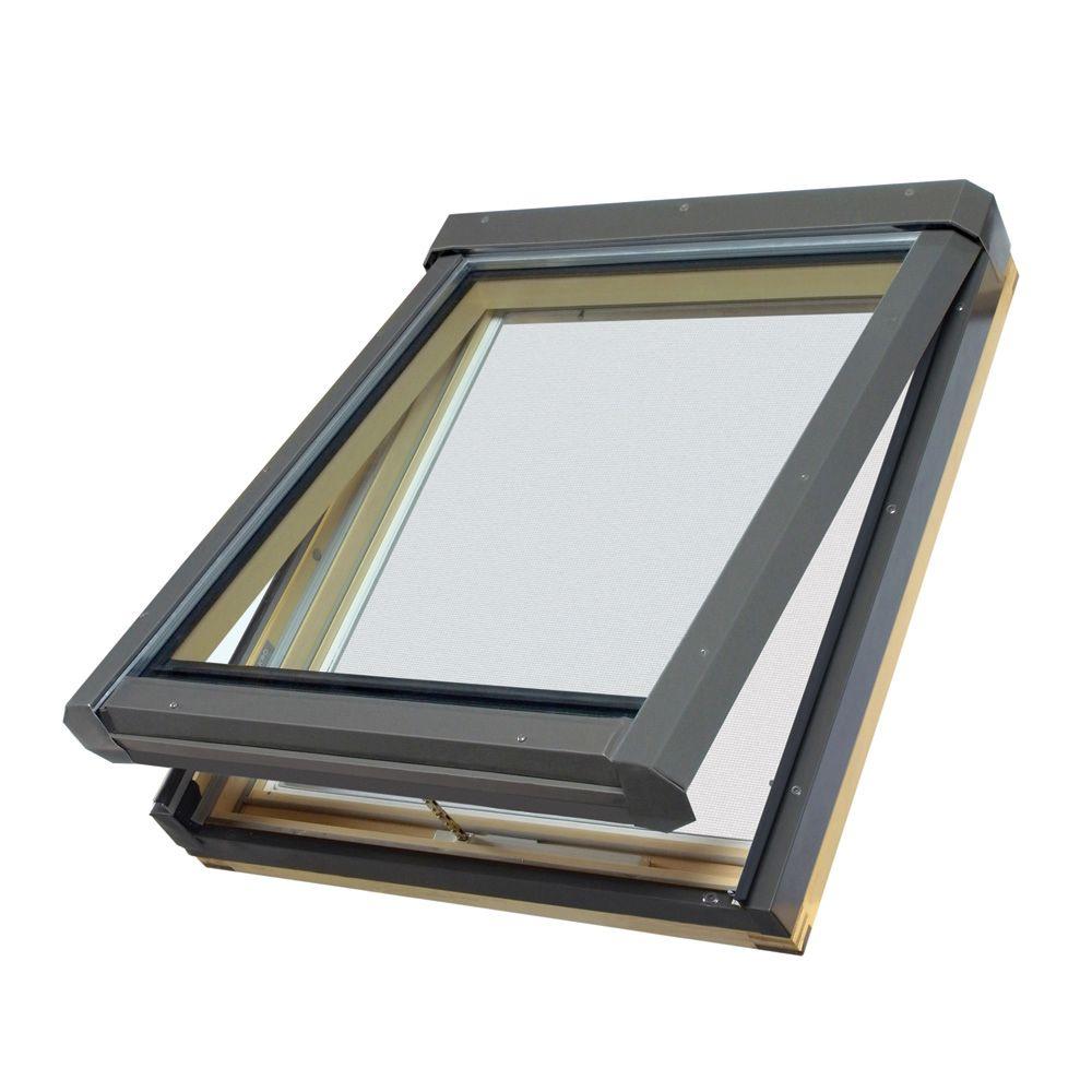 VELUX 22-1/2 in. x 46-1/2 in. Fixed Curb-Mount Skylight with ...