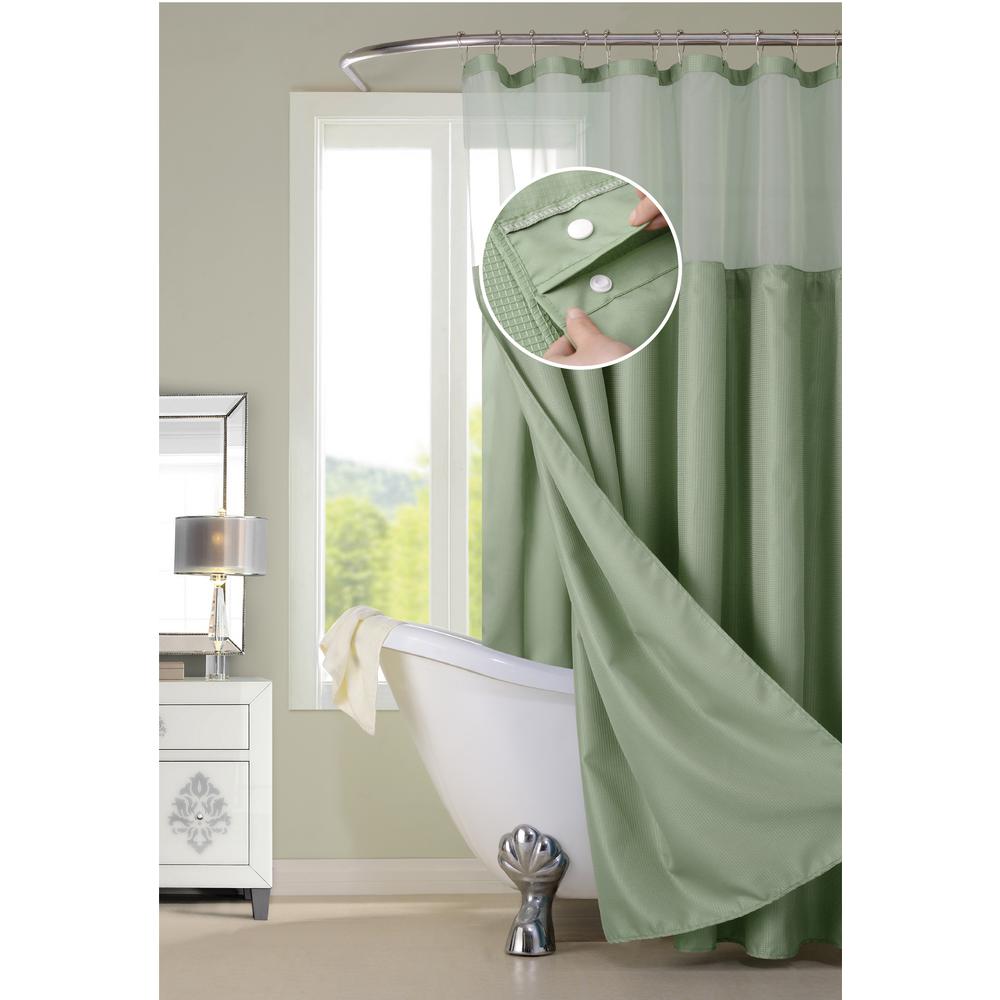 sage shower curtain