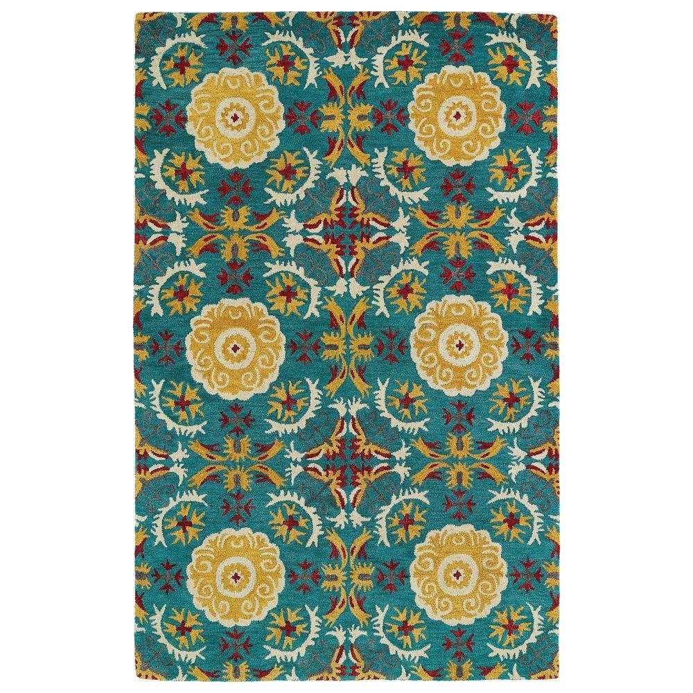 Kaleen Global Inspiration Turquoise 8 Ft X 10 Area Rug Glb06 78 Kaleen Global Inspiration Turquoise 8 Ft X 10 Area Rug Glb06 78 The Home Depot