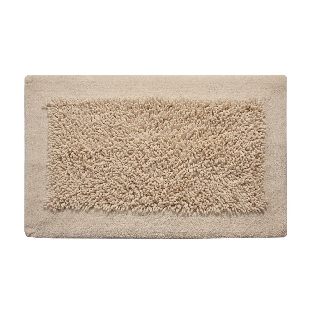 Saffron Fabs Bath Rug Cotton and Chenille 36 in. x 24 in. Latex Spray