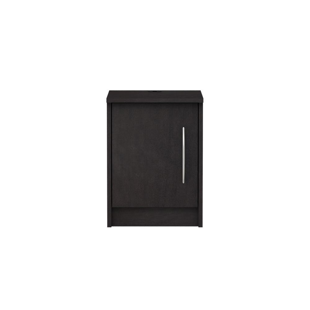 Homestar Oriole 1 Door Black Brown Nightstand H7113 The Homestar Oriole 1 Door Black Brown Nightstand H7113 The