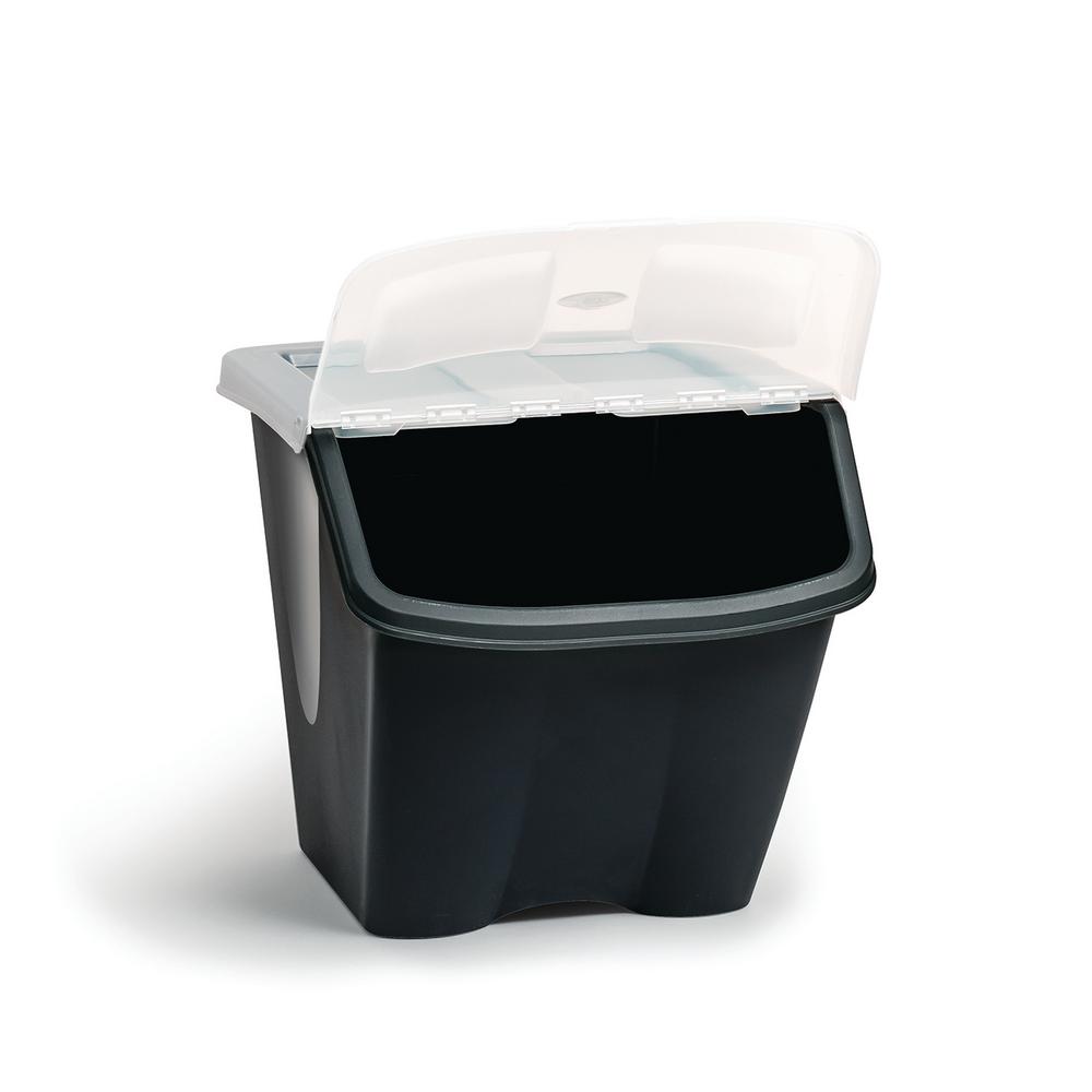 Hdx 12 Gal Flip Top Tote Colors Vary By 211512 The Home Depot 38ltr Shutter Bin Storage Tote