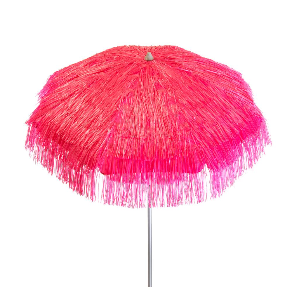 Destinationgear Palapa 6 Ft Aluminum Manual Tilt Patio Umbrella In Pink 1265 The Home Depot