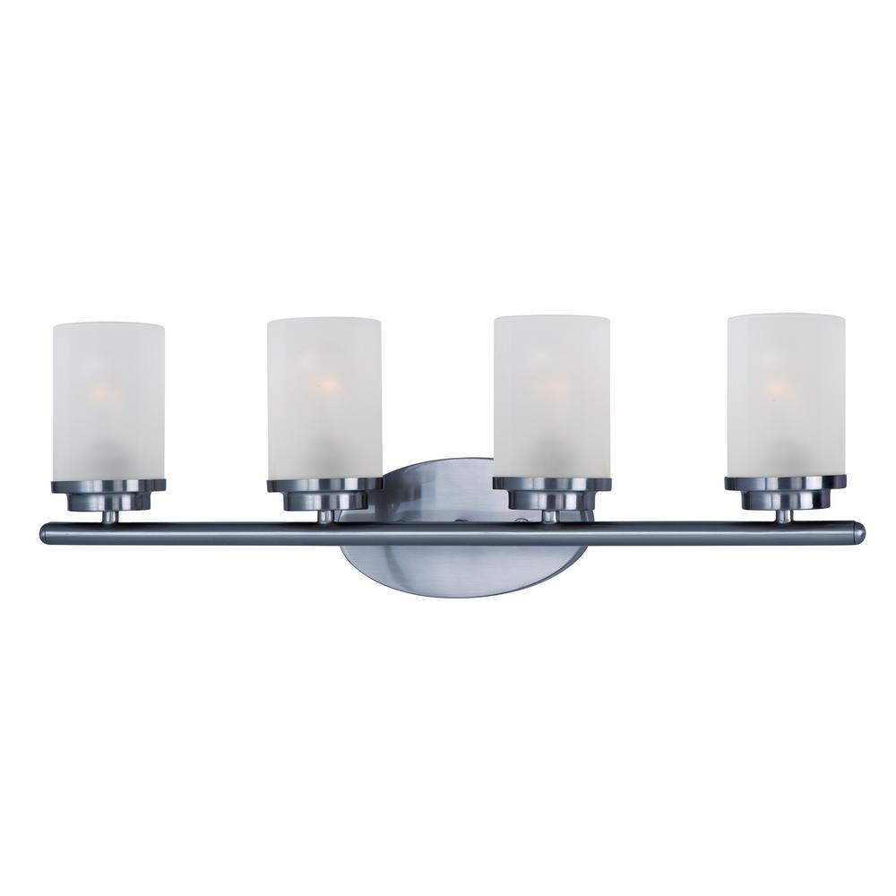 Maxim Lighting Corona 4 Light Polished Chrome Bath Vanity Maxim Lighting Corona 4 Light Polished Chrome Bath Vanity