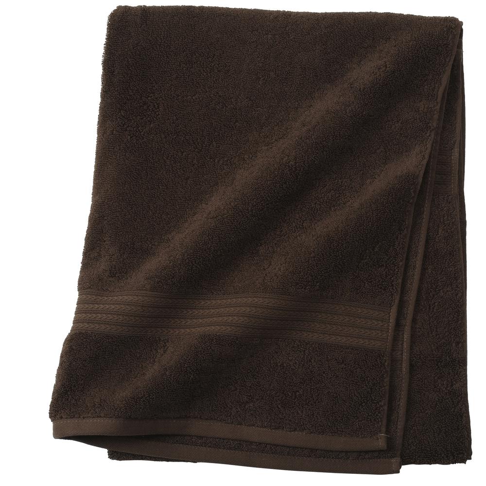 Home Decorators Collection Newport 1Piece Bath Towel in Chocolate9854920820 The Home Depot
