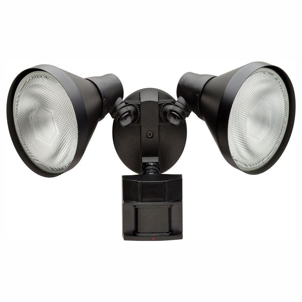 Defiant 110 Degree Black Motion Activated Outdoor Flood Light-DFI-5415