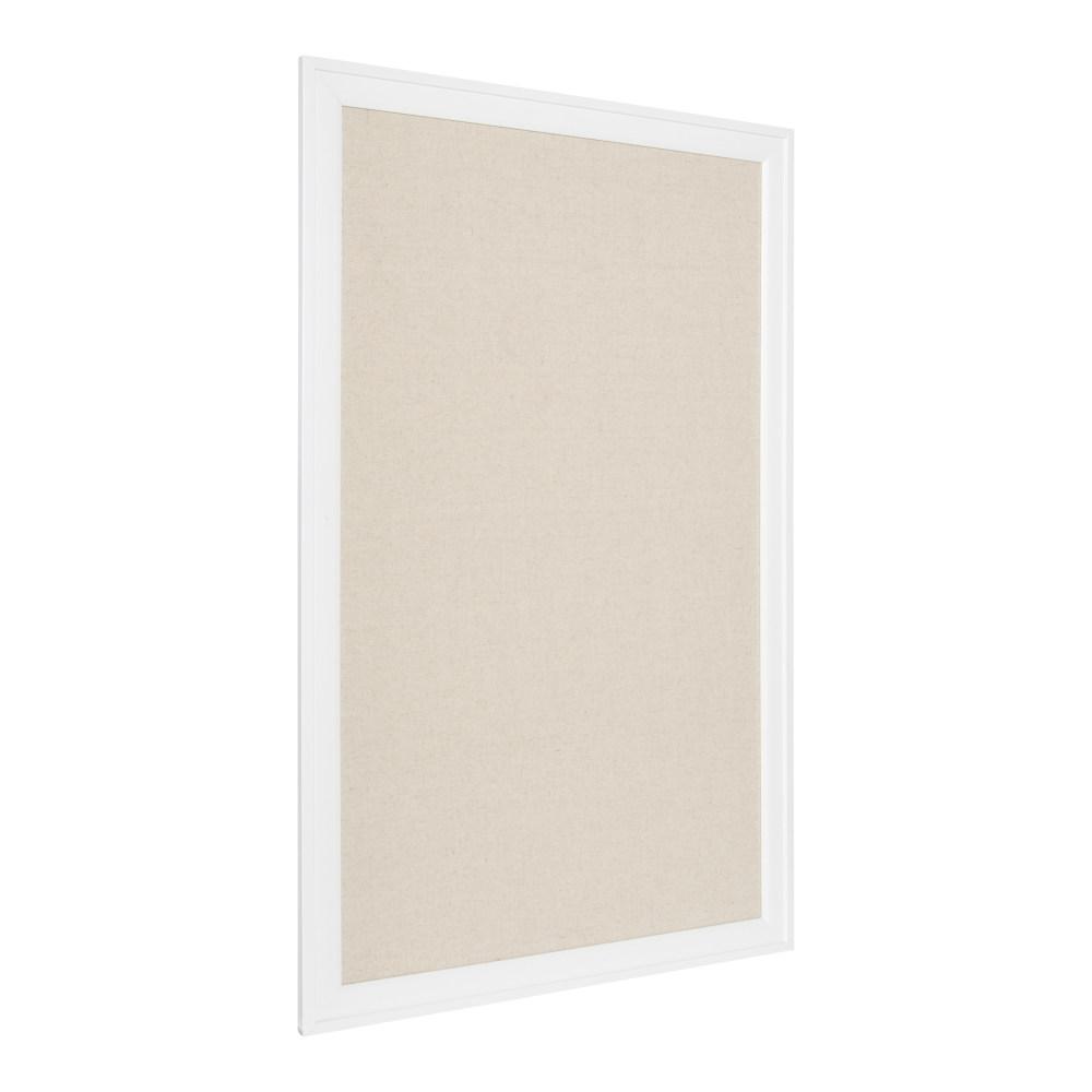 DesignOvation Bosc White Pinboard Memo Board 214730 - The Home Depot