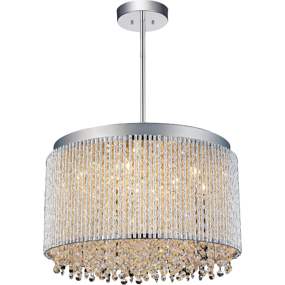 Cwi Lighting Claire 10 Light Chrome Chandelier Cwi Lighting Claire 10 Light Chrome Chandelier