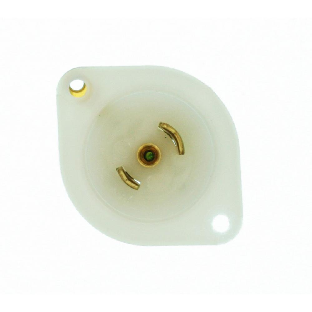 Leviton 15 Amp 125 Volt D Inlet Grounding Straight Blade 15 Amp 125 Volt D Inlet Locking Industrial Grade Grounding