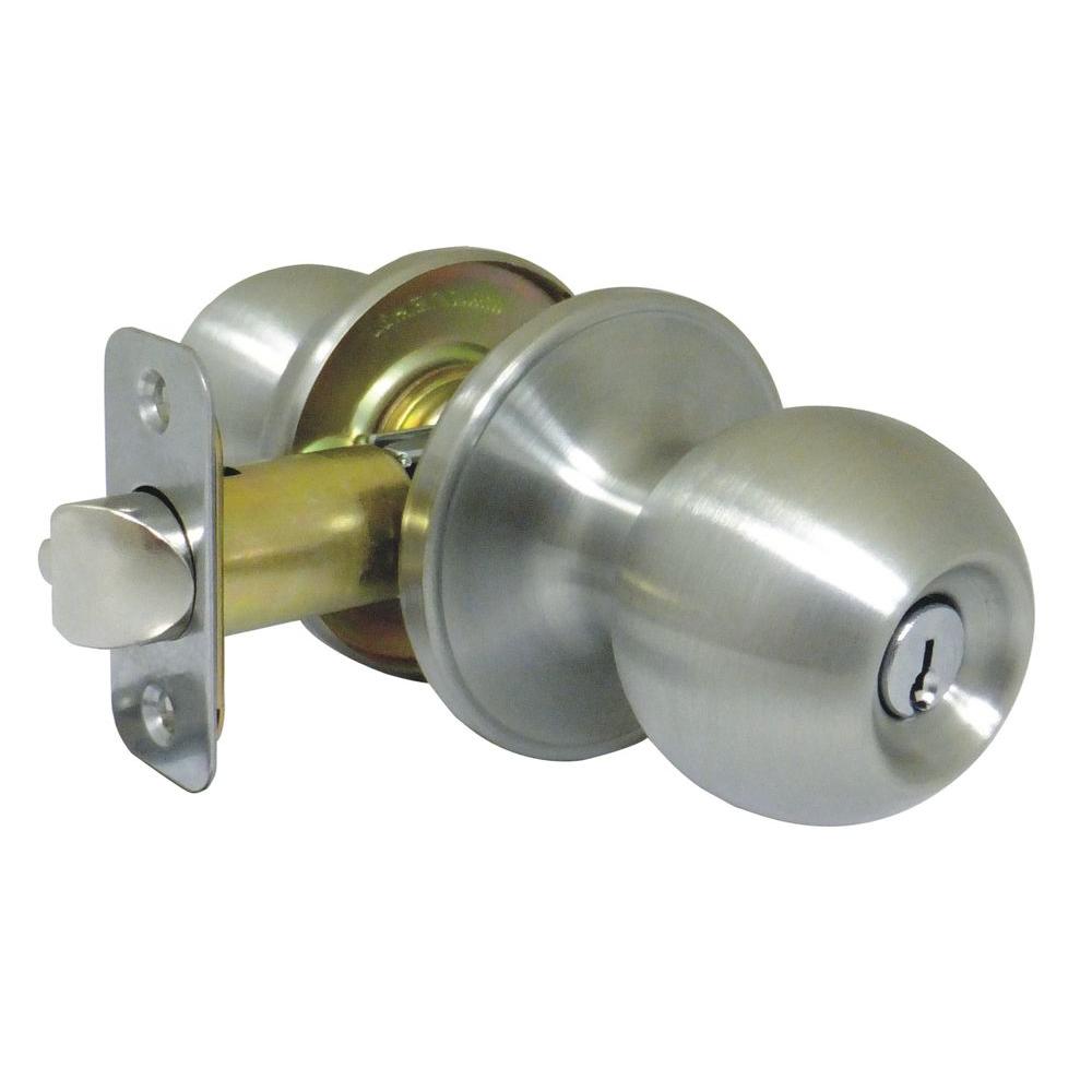 Faultless Ball Stainless Steel Keyed Entry Door Knob-T3600BRA4BGT - The ...