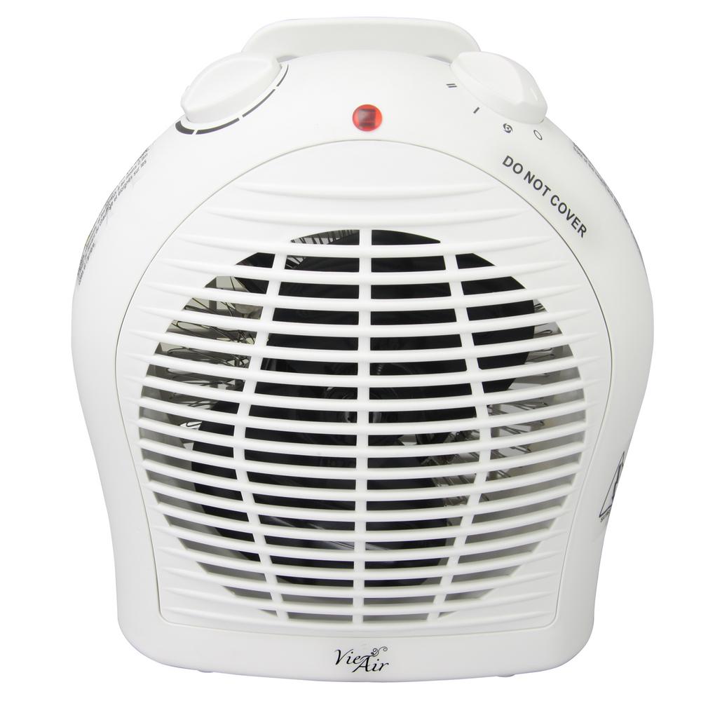 Vie Air 1,500-Watt 2-Settings Electric Portable Fan Heater with ...