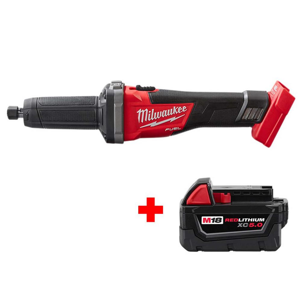 Milwaukee 1/4" Die Grinder 18V Brushless Cordless Tool Free M18 5.0Ah