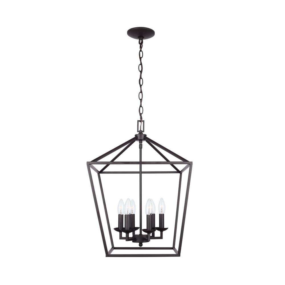  Home  Decorators  Collection  Weyburn 6 Light Bronze Caged 
