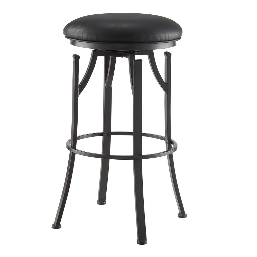 American Woodcrafters Stockton 30 In. Grey Backless Swivel Bar Stool B1 