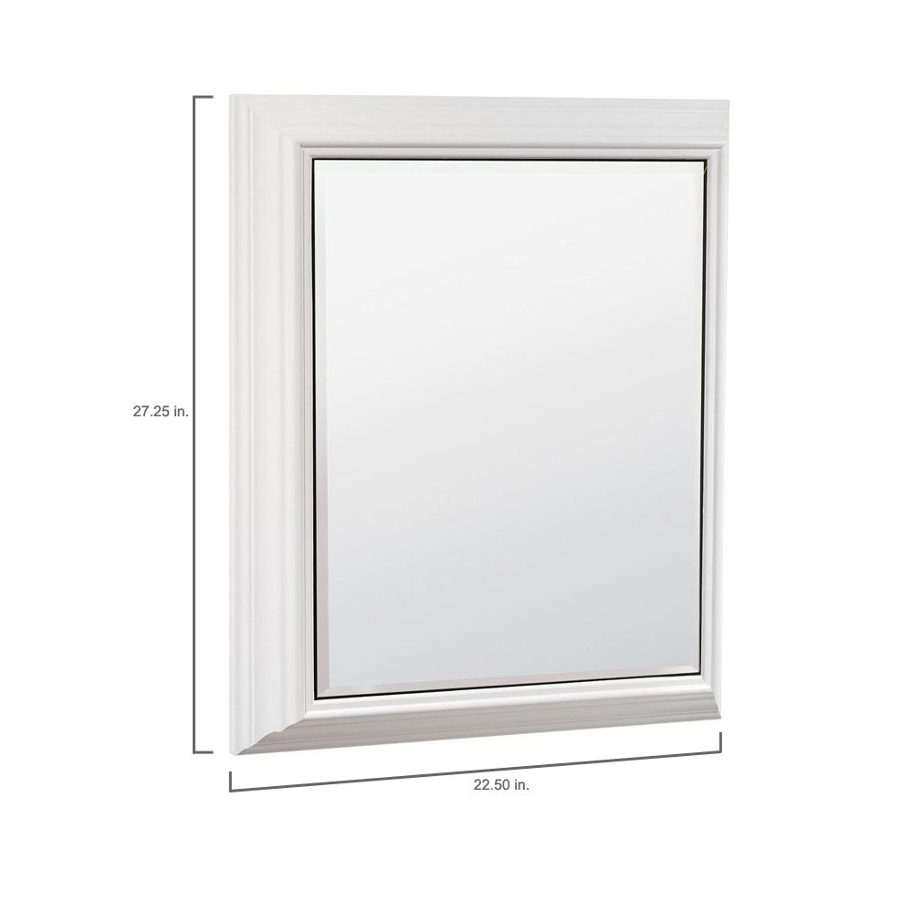 American Classics 23 In X 27 In Surface Mount Wood Medicine Cabinet In White Sm24y Wh The Home Depot