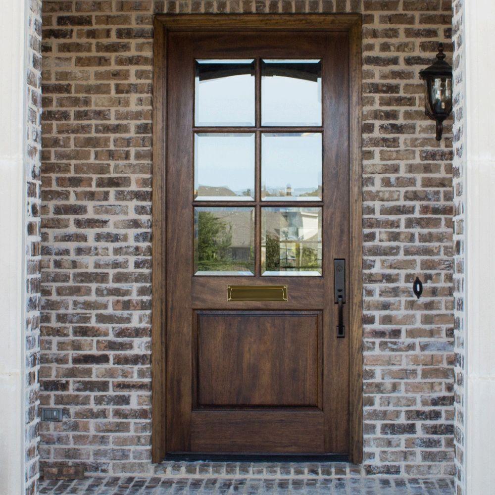 Install mail slot in door