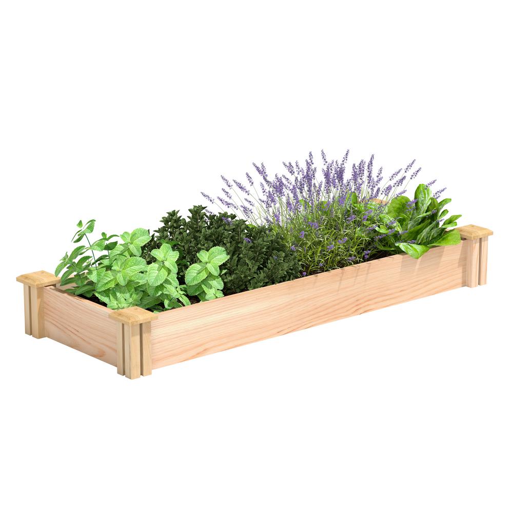 Greenes Fence 16 In X 4 Ft 5 Premium Cedar Raised Garden Bed Rc16486p The Home Depot - Home Depot Garden Bed Fencing Greenes Fence 16 In X 4 Ft 5 Premium Cedar Raised Garden Bed Rc16486p The Home Depot - Home Depot Garden Bed Fencing