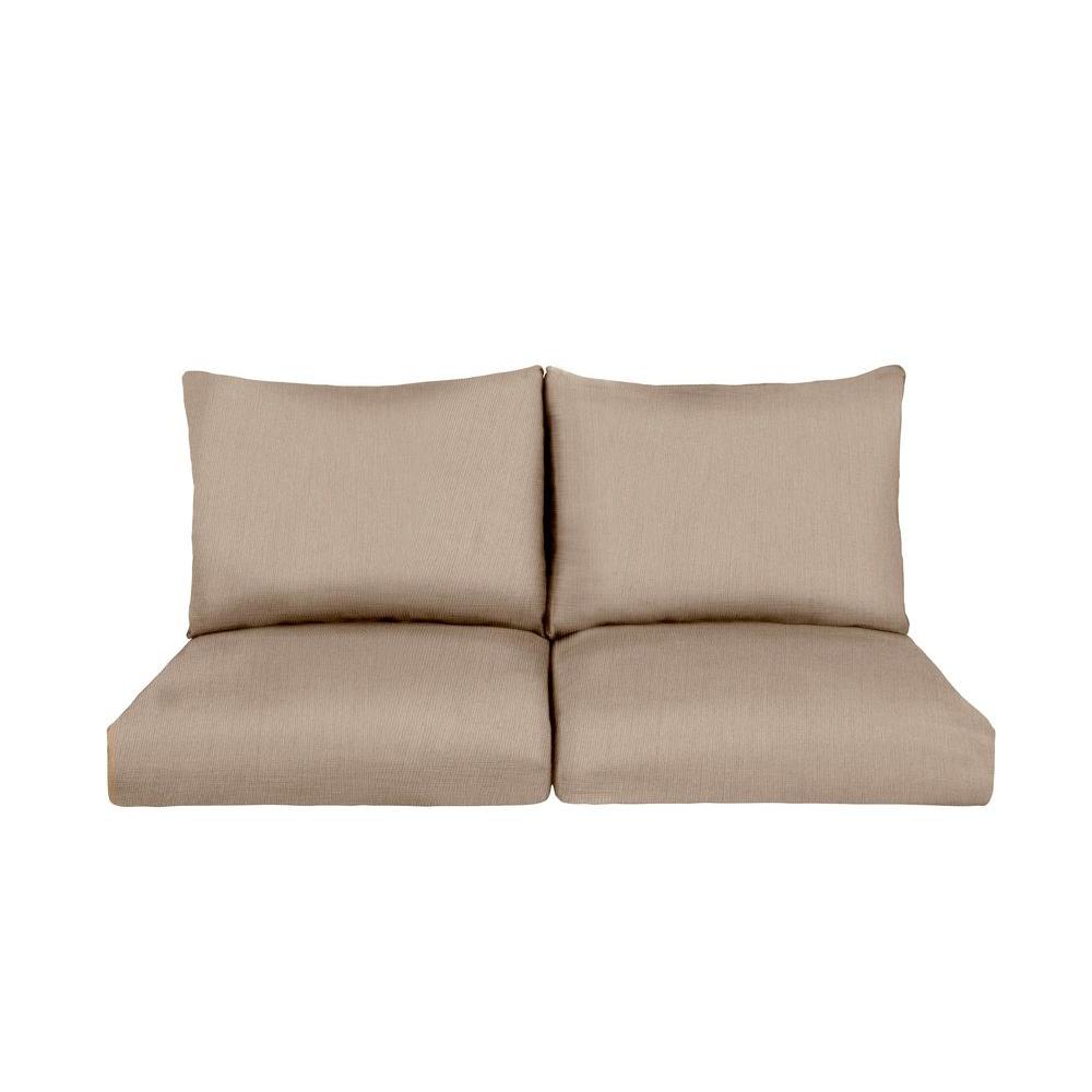 Martha Stewart Living Outdoor Cushions Patio Furniture The Marquis Replacement Outdoor Loveseat Cushion In Sparrow