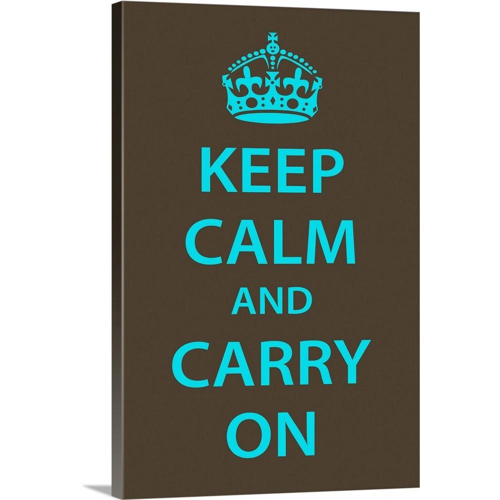 Greatbigcanvas Keep Calm Wall Art Turquoise On Dark Brown By Kate Lillyson Canvas 2252620 24 20x30 The Home Depot - Brown And Turquoise Wall Art Greatbigcanvas Keep Calm Wall Art Turquoise On Dark Brown By Kate Lillyson Canvas 2252620 24 20x30 The Home Depot - Brown And Turquoise Wall Art