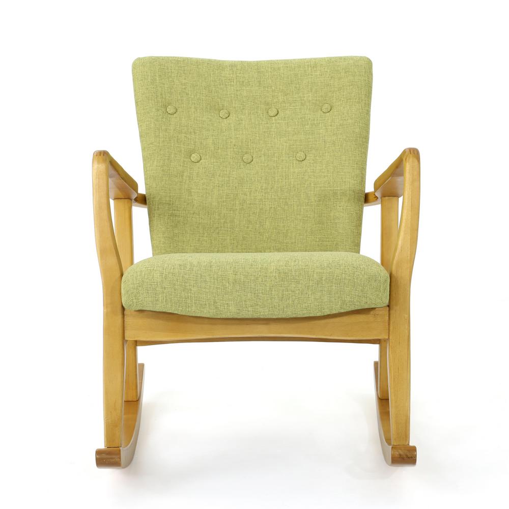 dark green glider chair