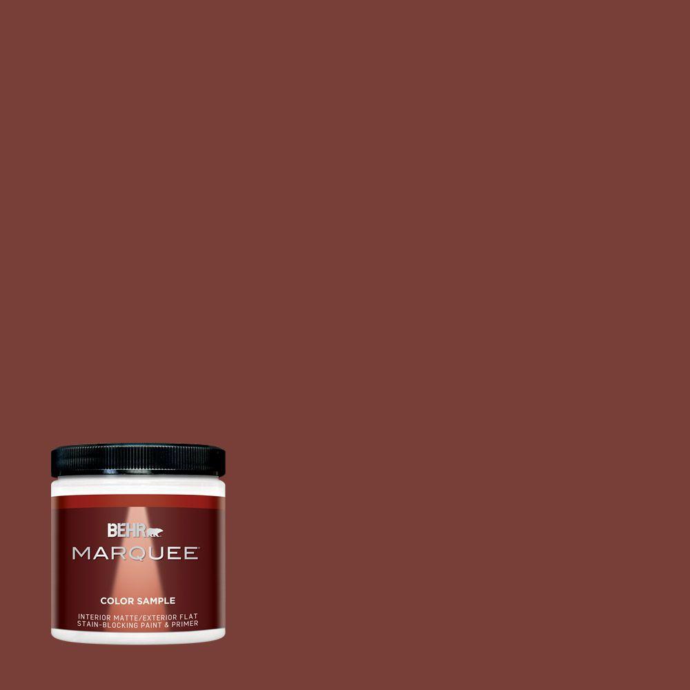 Behr Marquee 8 Oz Ppu2 02 Red Pepper One Coat Hide Matte Interior Ppu2 02 Red Pepper One Coat Hide Matte