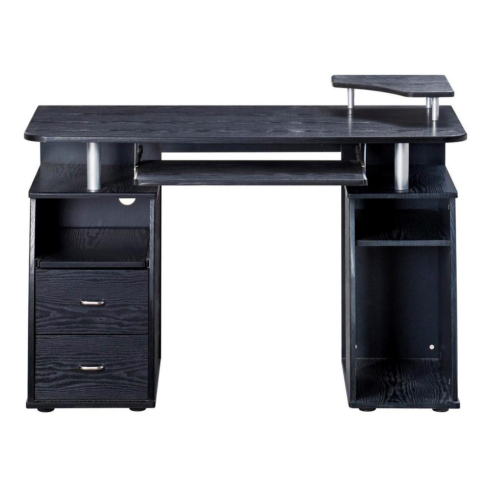 Techni Mobili Home Office Furniture The Depot Espresso Complete Computer Workstation Desk With Storage