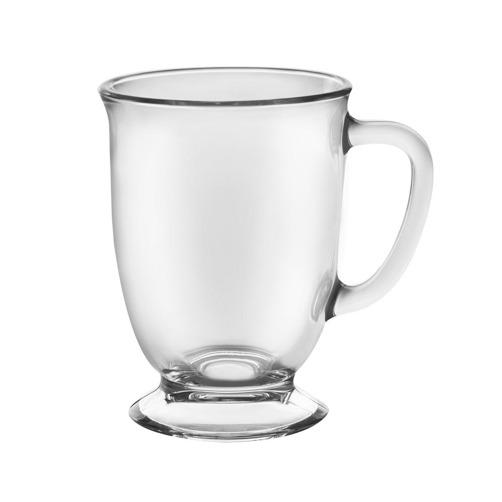 clear glass mugs