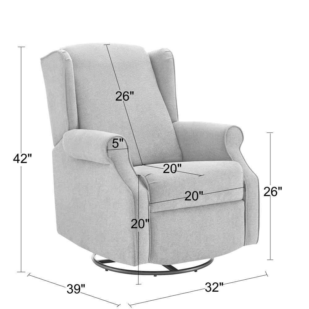 upholstered glider rocker