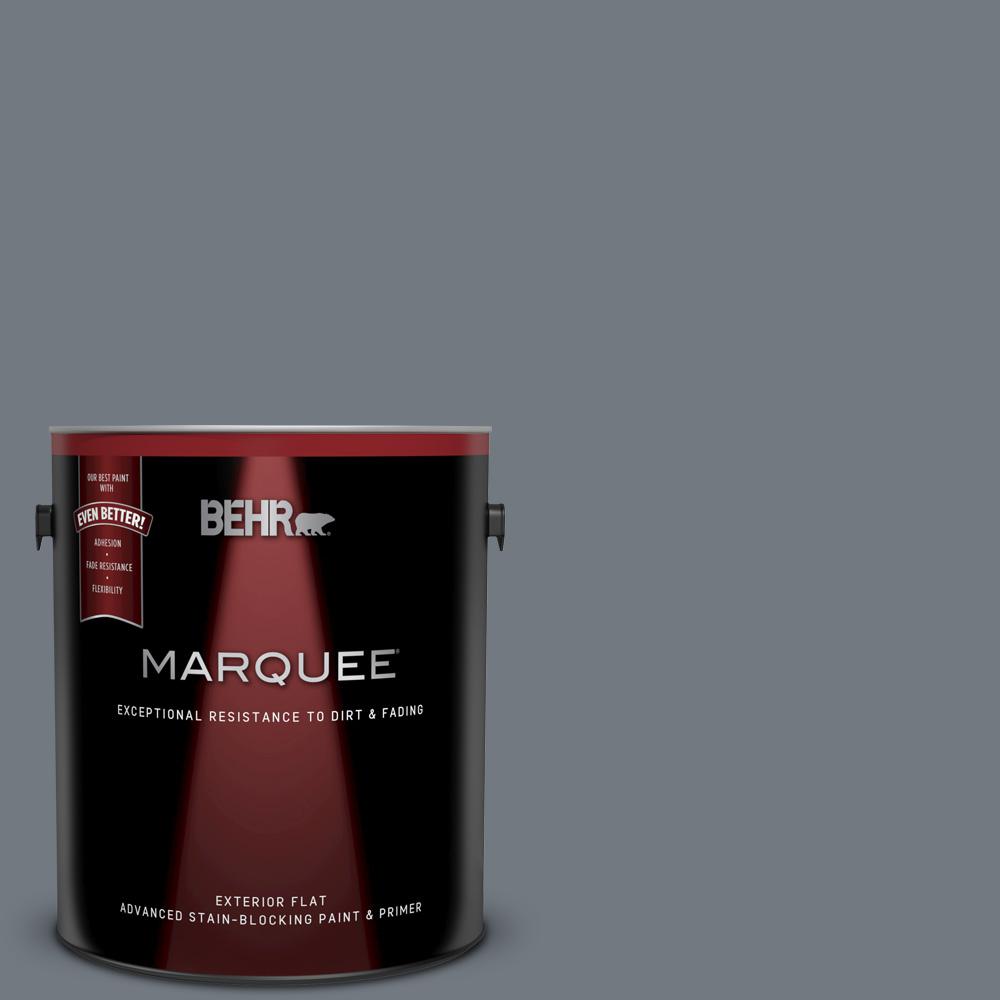 Behr Marquee 1 Gal N510 5 Liquid Mercury Color Flat Exterior Paint 1 Gal N510 5 Liquid Mercury Color Flat Exterior Paint And Primer In One