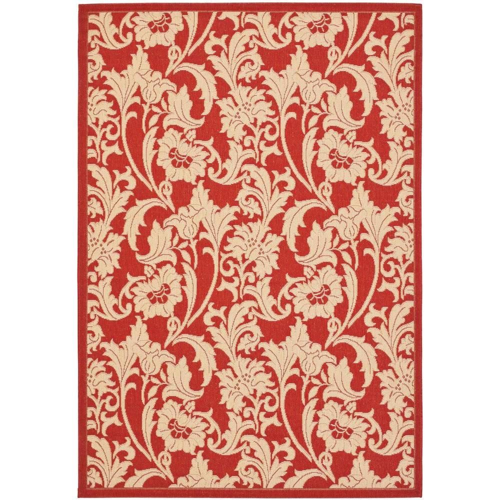 Safavieh Courtyard Red Cream 4 Ft X 6 Indoor Outdoor Area Rug Safavieh Courtyard Red Cream 4 Ft X 6 Indoor Outdoor Area