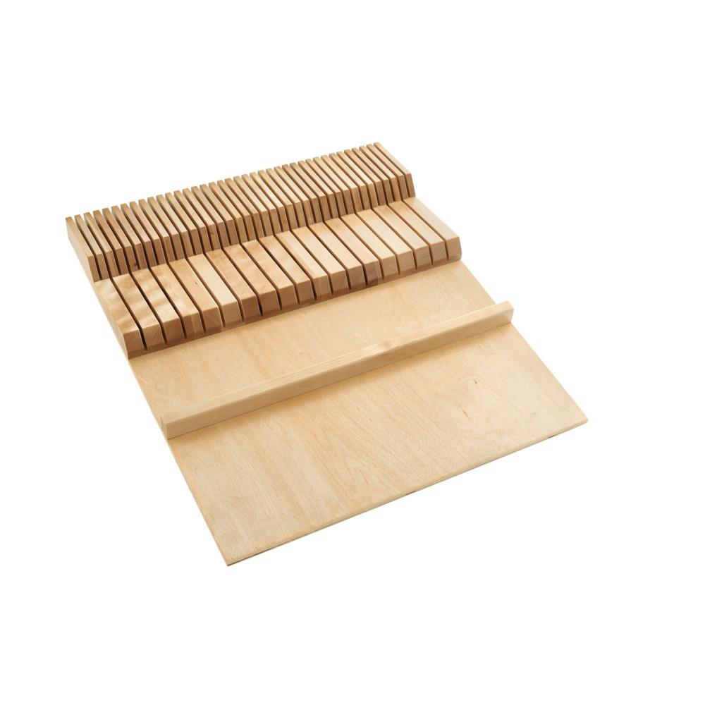 Rev A Shelf 2 875 In H X 18 5 W 22 D Double Knife Block Rev A Shelf 2 875 In H X 18 5 W 22