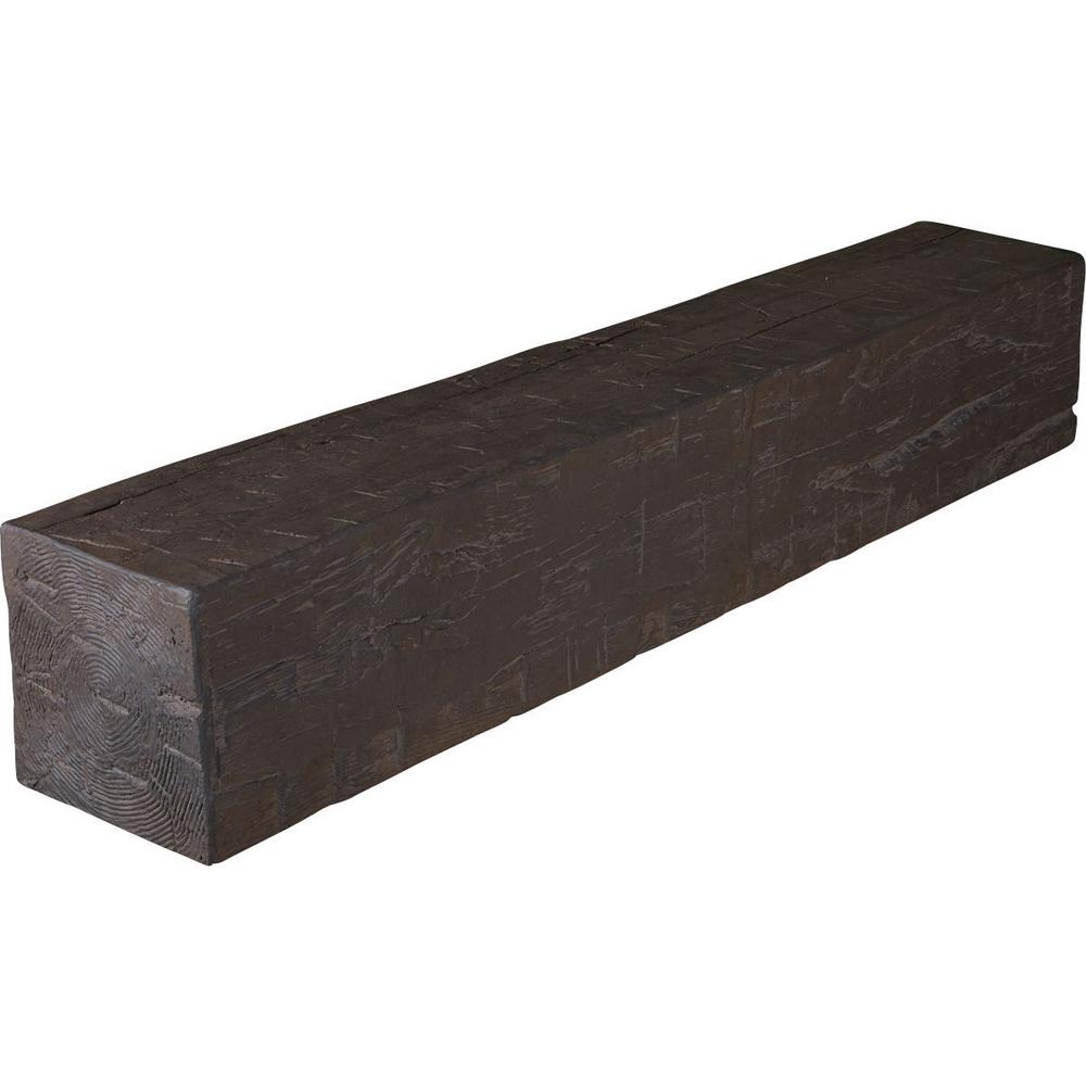 Ekena Millwork 8 In X 10 In X 6 Ft Hand Hewn Rustic Faux Wood