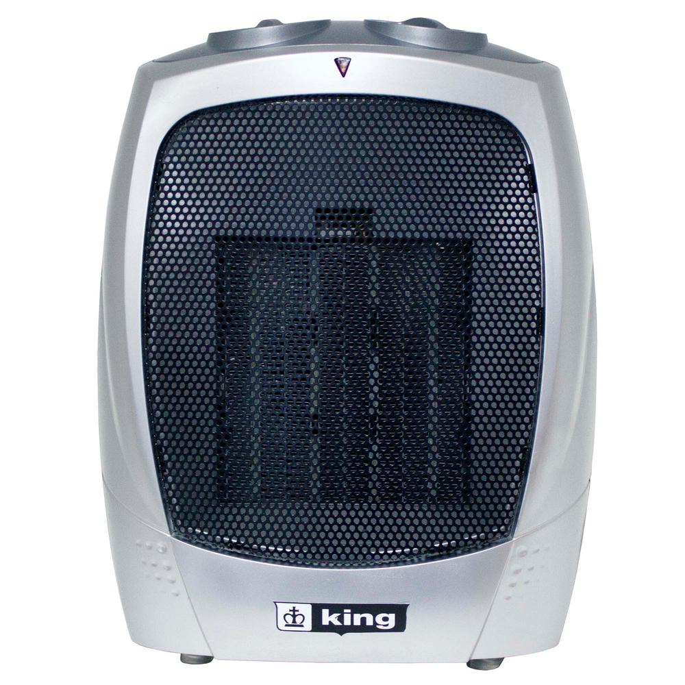 30 40 Fan Heaters Electric The Home Depot 120 Volt Portable Electric Ceramic Heater In Gray