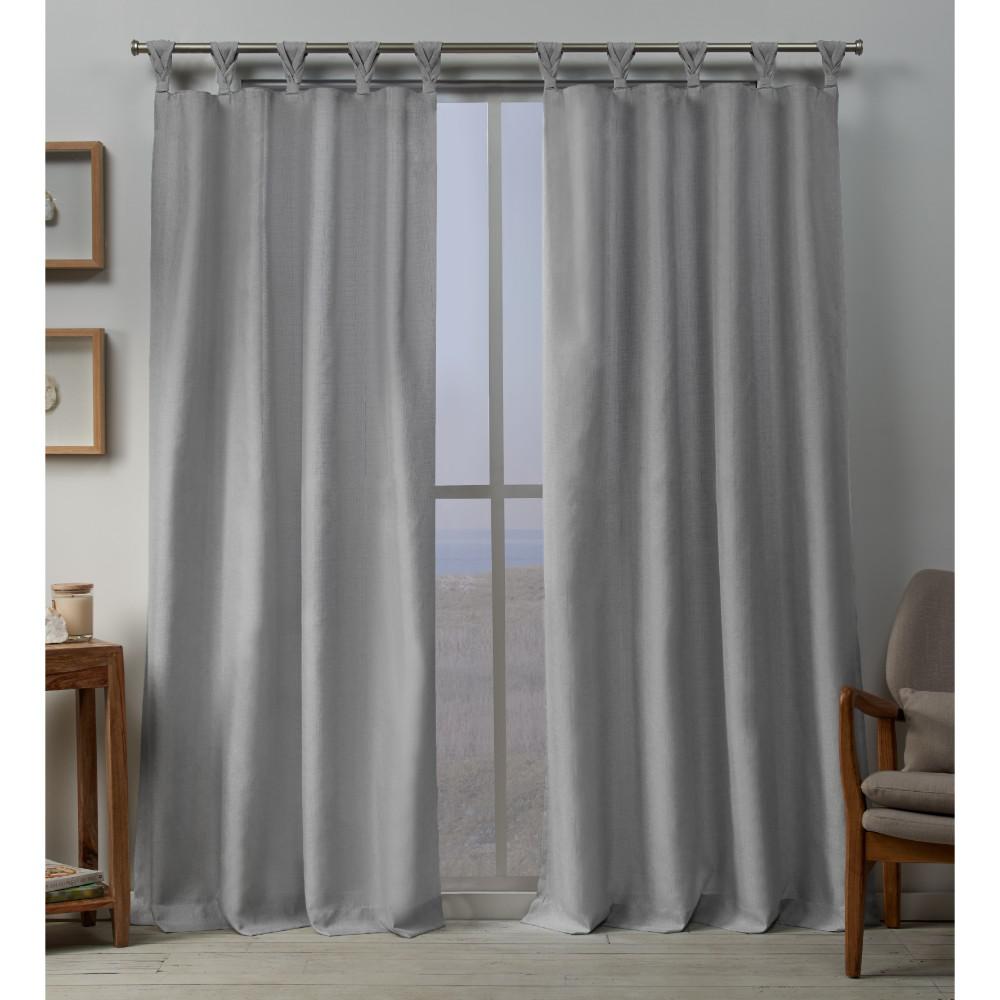 Curtain Panels Exclusive Home Lt Grey Solid, Light Gray