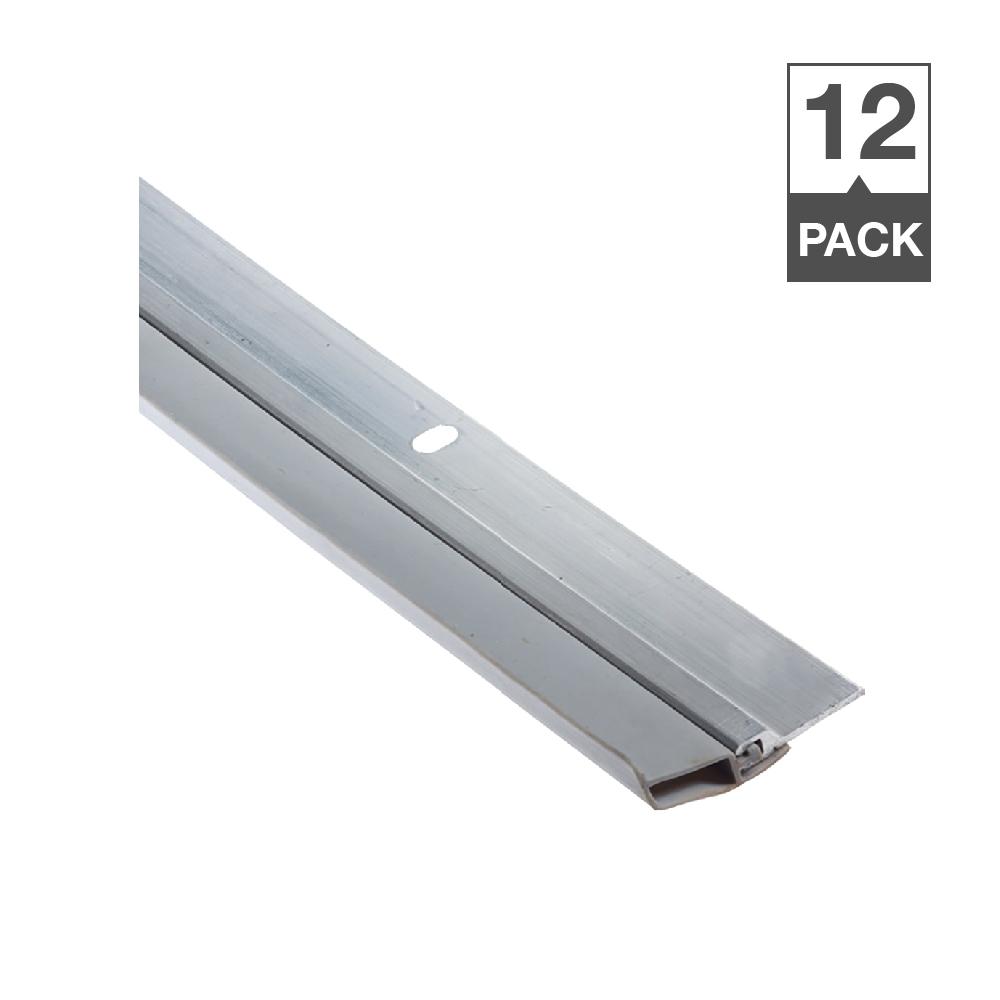 Simply Conserve Kc500 Wedge 1 1 4 In X 84 In Gray Triangular Gasket And Aluminum Screw On Door Weatherstrip Set Contractor Pack Of 12