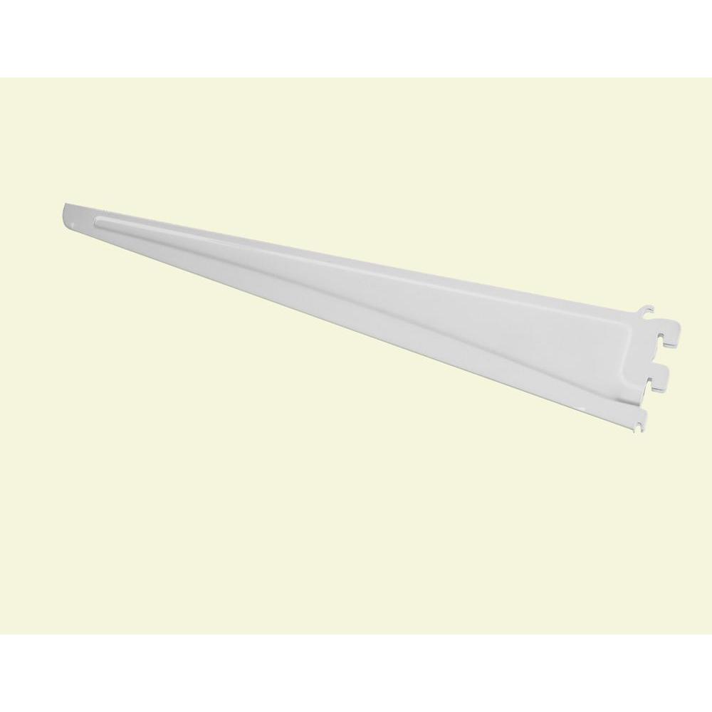Closetmaid Shelftrack 20 In X 5 White Shelf Bracket 2855 The Closetmaid Shelftrack 20 In X 5 White Shelf Bracket