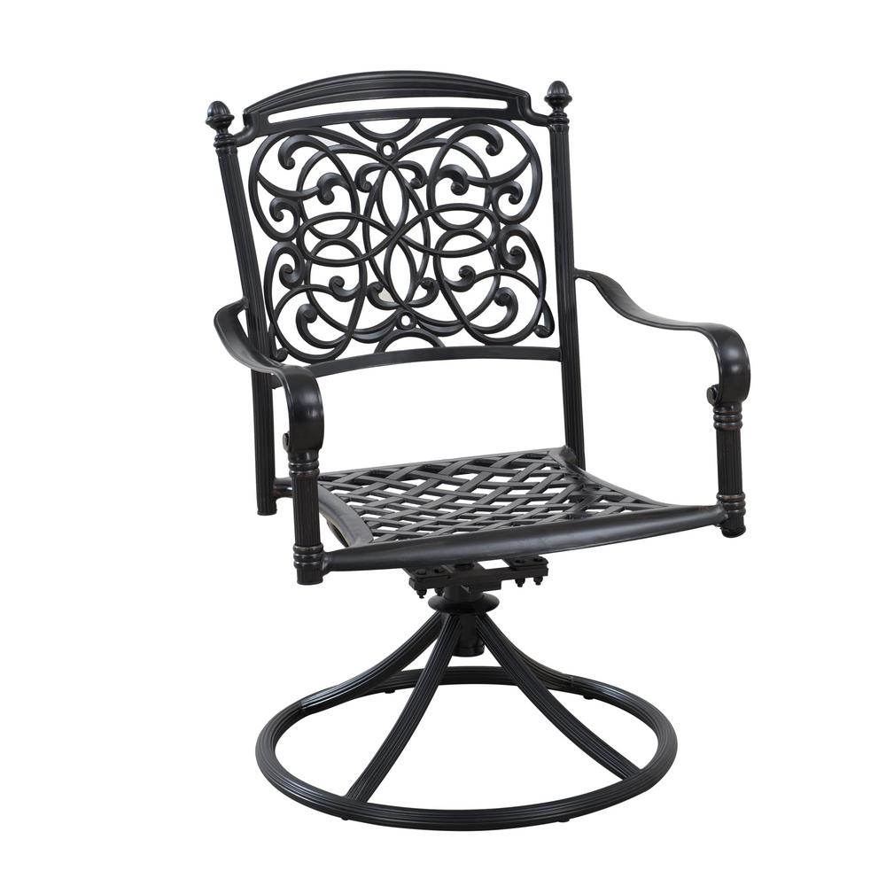 Sunjoy Hobart 7 Pieces Aluminum Round Patio Dining Set With Lazy Pieces Aluminum Round Patio Dining Set