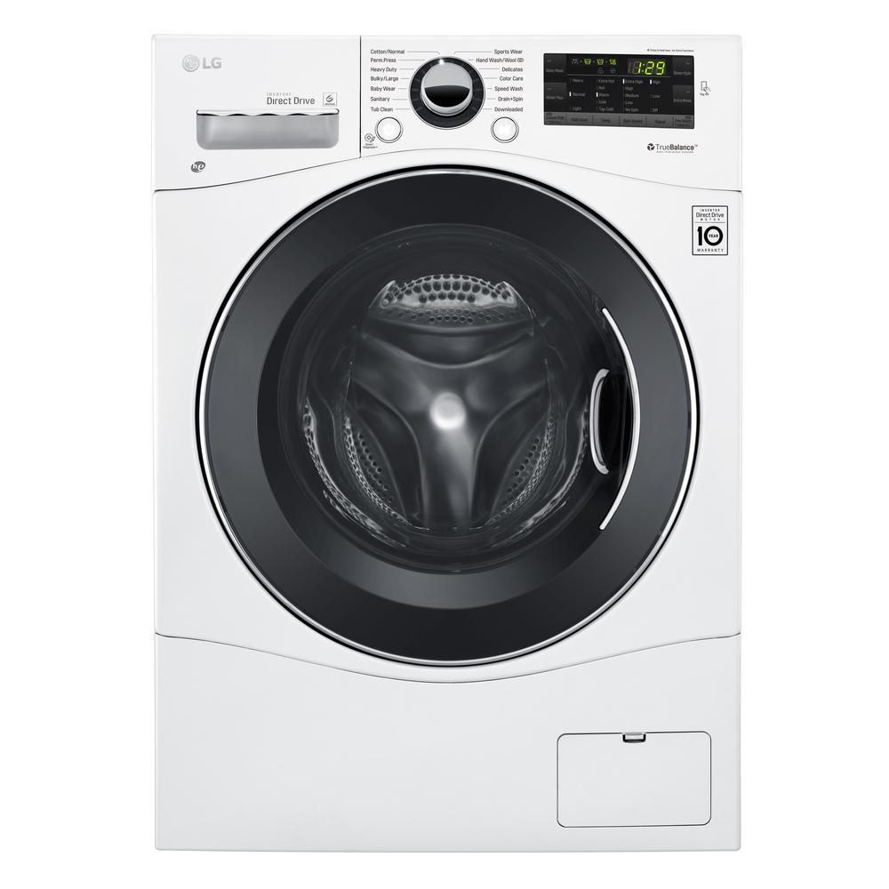 Lg Electronics 2 3 Cu Ft High Efficiency Front Load Washer In White Energy Star