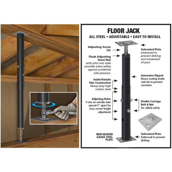 Adjustable Support Post For Basements Openbasement