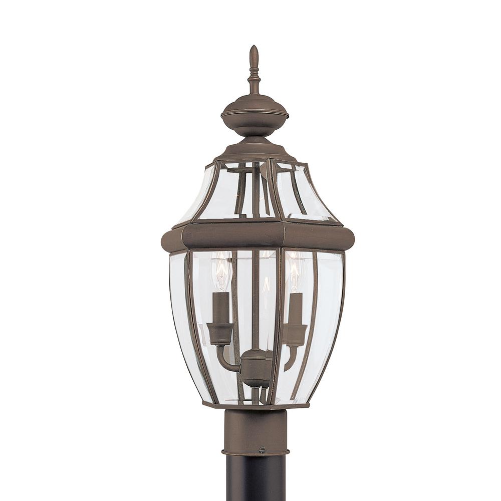 Sea Gull Lighting Lancaster 2Light Outdoor Antique Bronze Post Light