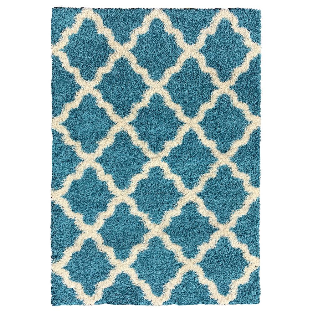 Turquoise Area Rugs The Home Depot Bella Collection Turquoise 5 Ft X 7 Area Rug