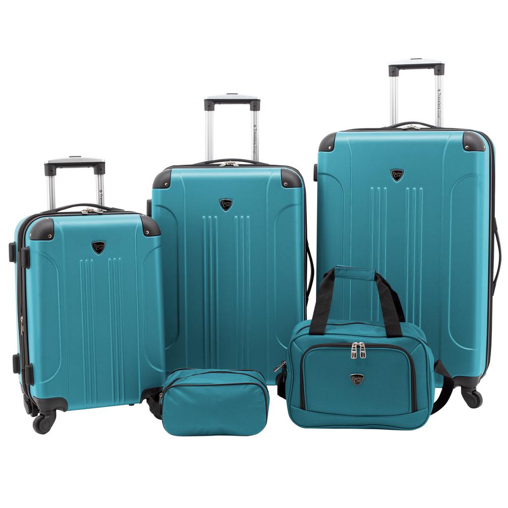 5 piece hard luggage sets