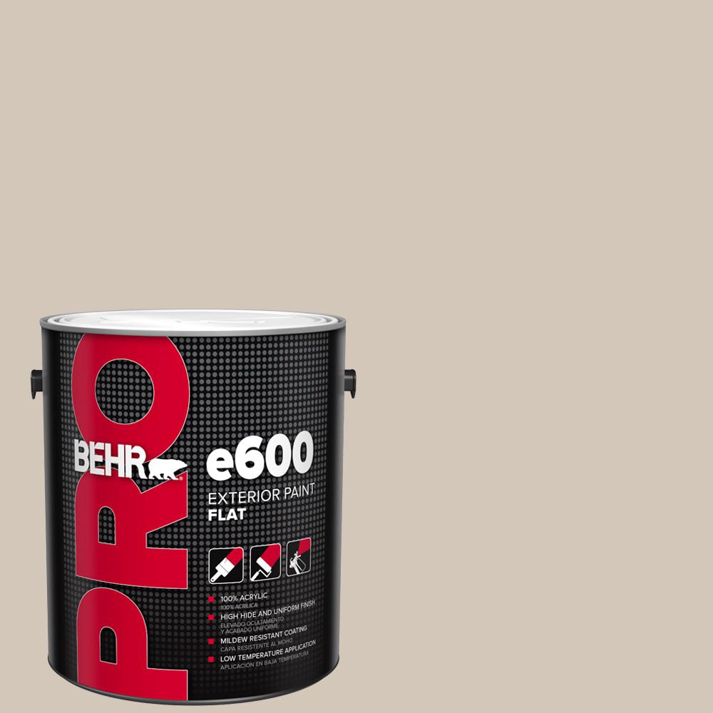 BEHR PRO 1 gal. MQ250 Gravelstone Flat Exterior PaintPR61001 The