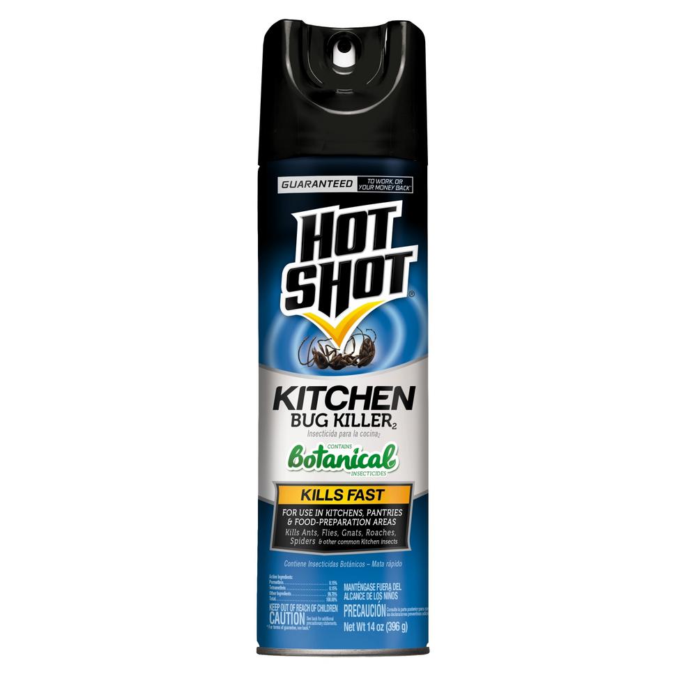 Hot Shot 14 Oz Aerosol Kitchen Bug Killer HG 4470 8 The Home Depot