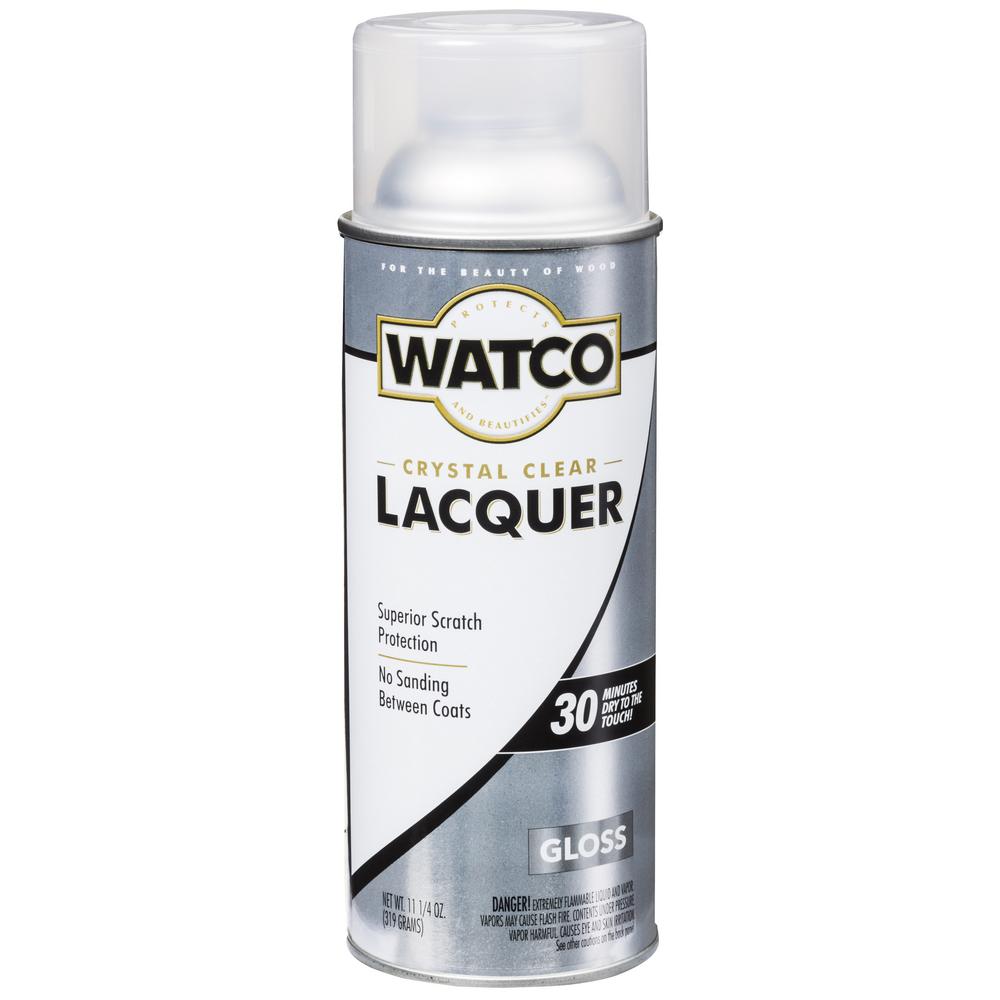 Watco 11.25 oz. Clear Gloss Lacquer Wood Finish Spray (6 ...