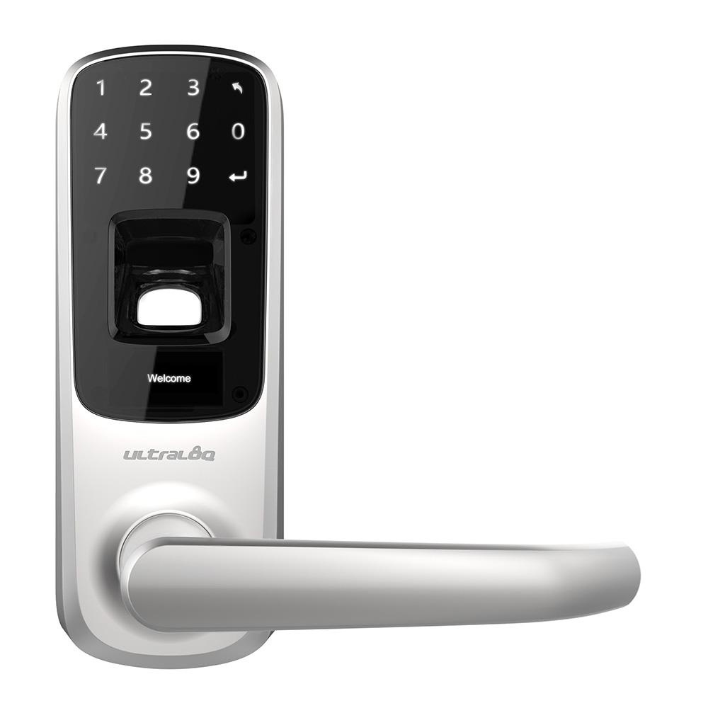 Ultraloq Ul3 Satin Nickel Fingerprint And Touchscreen Smart Lock