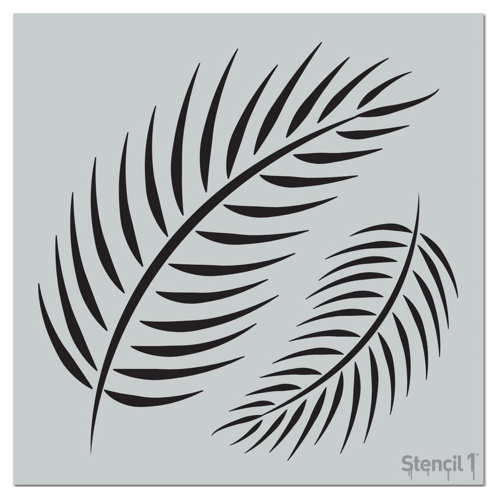 Stencil1 Palm Fronds Repeat Pattern Stencil S1 PA 100 The Home Depot