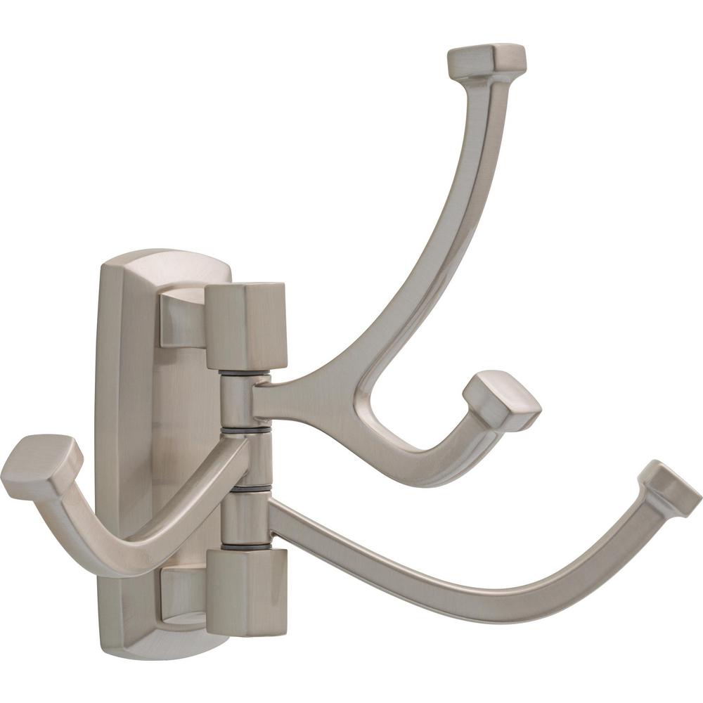 Delta Portwood Swivel Towel Hook in SpotShield Brushed NickelPWD37BN