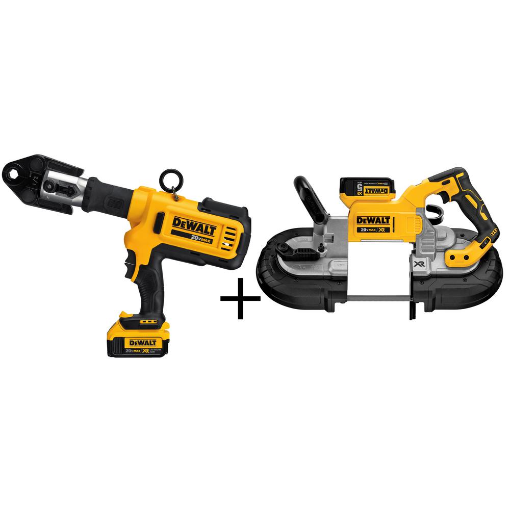 Dewalt 20-Volt MAX Lithium-Ion Cordless Copper Pipe Crimper with (2) Batteries... by DEWALT